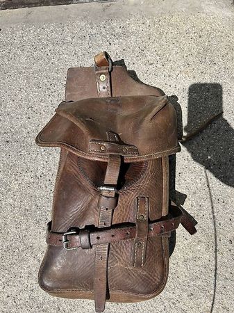 Coole alte Leder Satteltasche von Condor A580