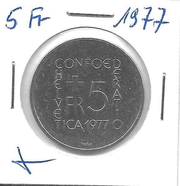 Tutti le monete: Monnaie Suisse: 5 Fr 1977 – Usato da Muraz (Collombey) venduto da Resine