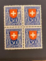 1924 Landeswappen Pro Juventute Nr.32 Viererblock postfrisch