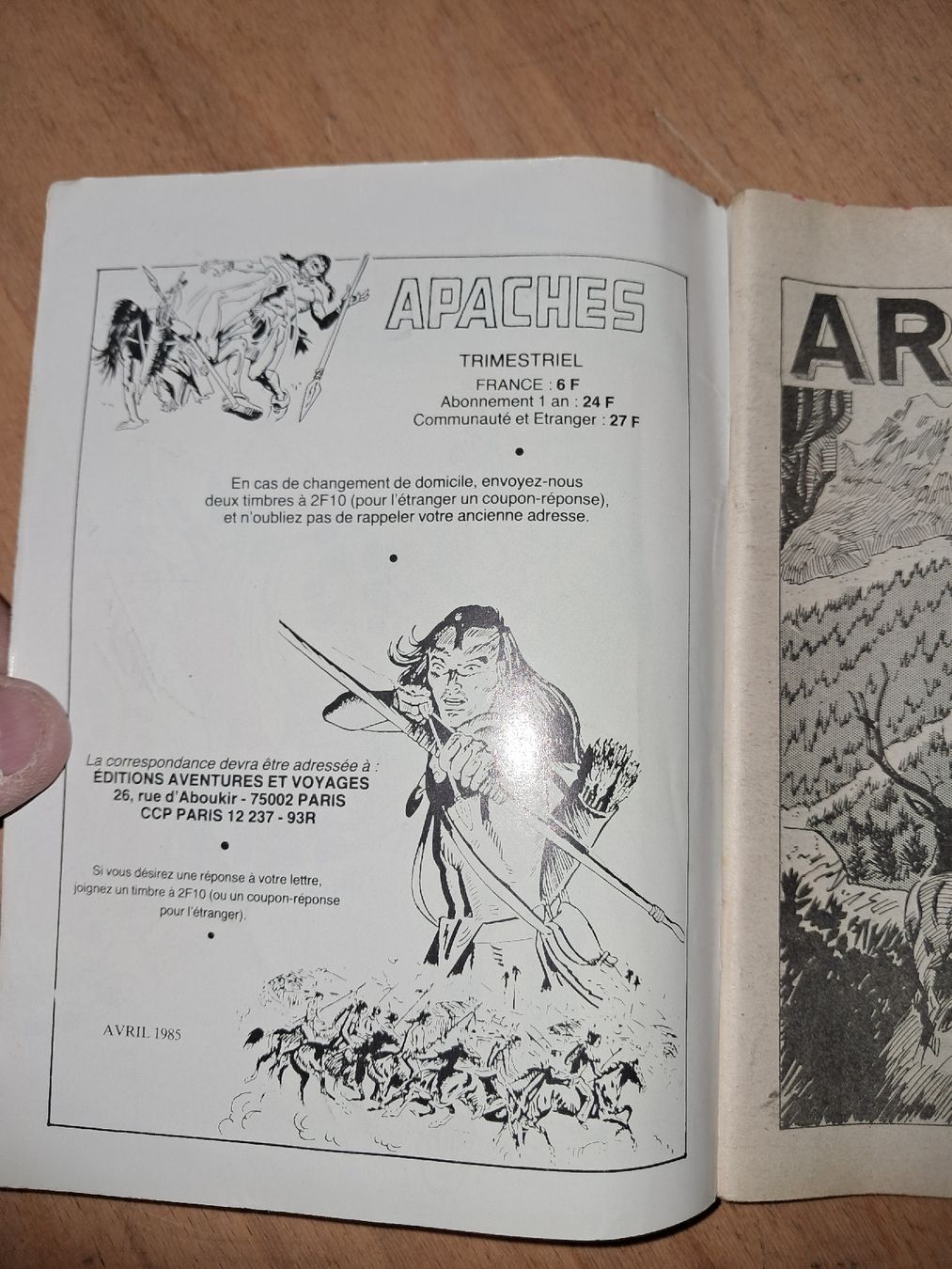 Comics: numéro 101 bd western Apaches – Gebraucht aus Le locle von juliensaran 1