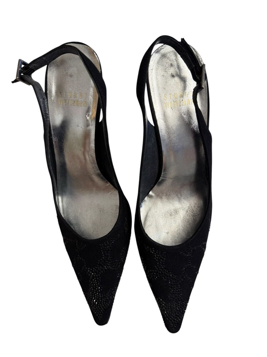 Stuart Weitzman Scarpe da donna: Stuart Weitzman Slingpumps mit Strass-Applikation, Gr. 36.5 – Usato da Zürich venduto da Finesse54 2
