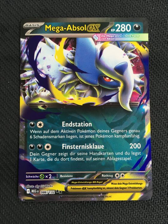 Pokémon - MEG 086 Mega Absol ex - Mega-Entwicklung -DE- (Neu (gemäss ...