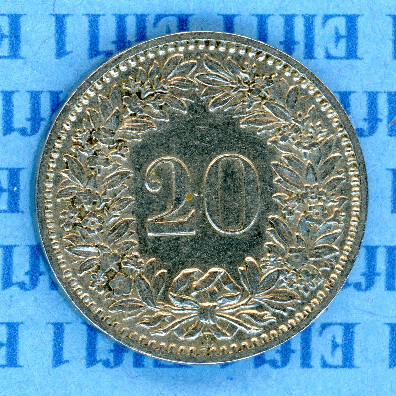 Tutti le monete: CHF___0.20 1919 -vz 20 Rappen – Usato da Widnau venduto da Elf11 1