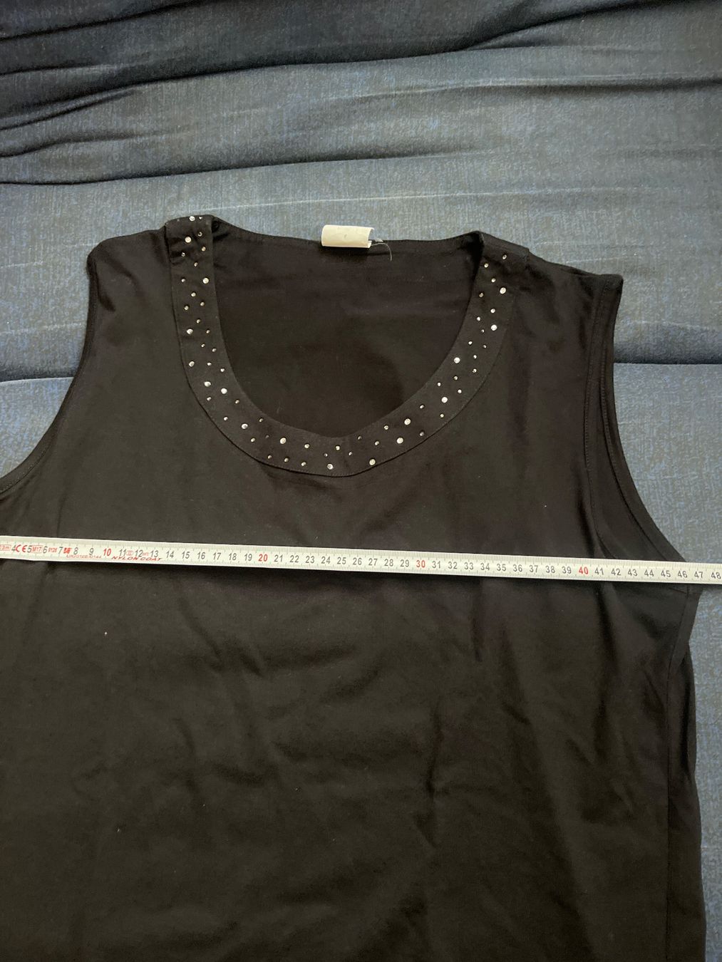 Tops: Top mit Strass BAUMWOLLE/Modal, 44 – Gebraucht aus Solothurn von Bobesch08 4
