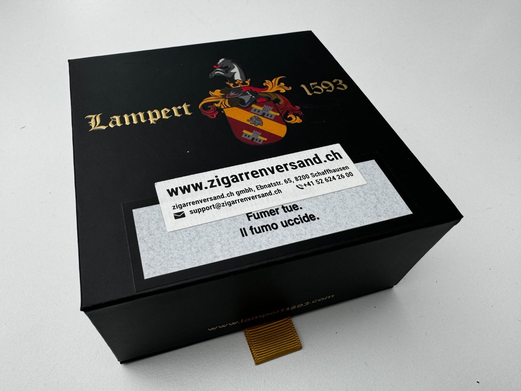 Altri Prodotti per fumatori: Sehr schöne & elegante Zigarren-Box Lampert 1593 – Nuovo (secondo la descrizione) da Unterengstringen venduto da Tnovus 1