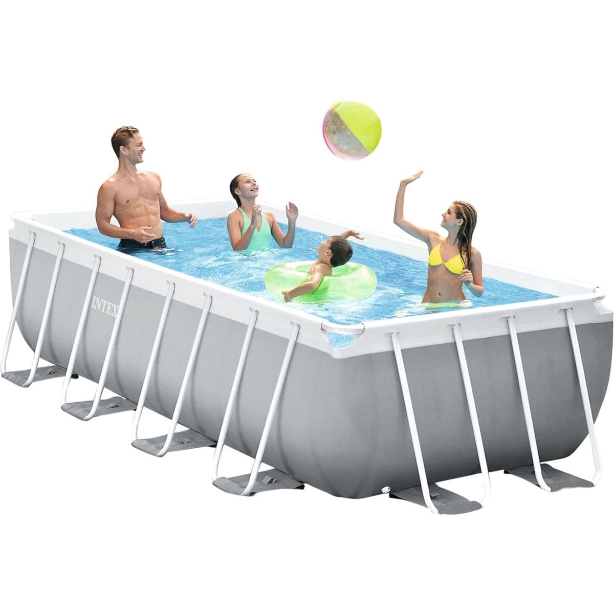 Intex Schwimmbad: Intex Frame Pool Rectangular 400x200x100 cm gebraucht – Defekt aus Dürrenäsch von sab_w9z5