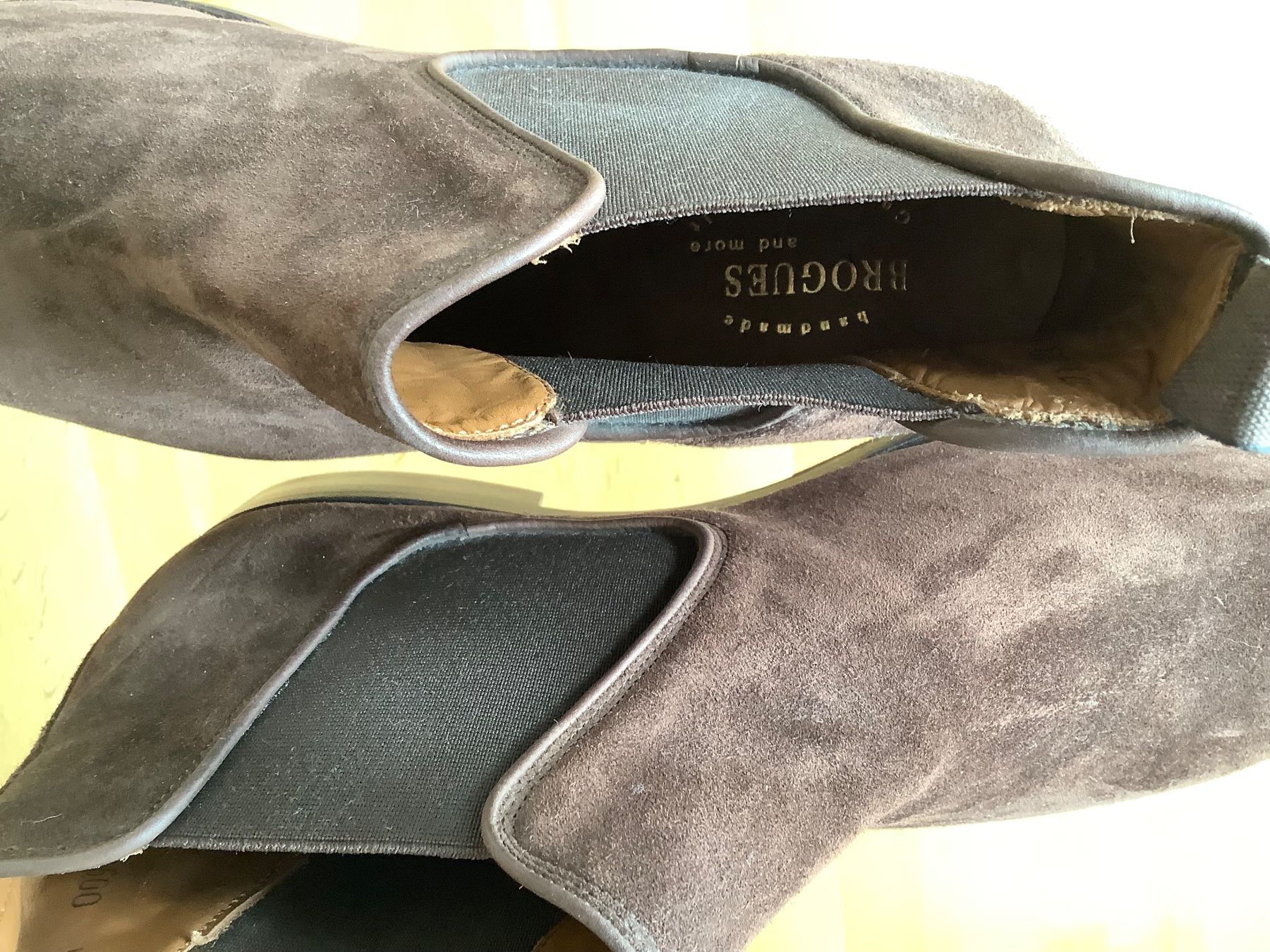 Scarpe da uomo: Stiefelette Brogues , Wildleder braun 45, handmade – Nuovo (secondo la descrizione) da Zürich venduto da Fkili 3