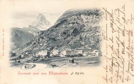 Zermatt (VS) Panorama mit Matterhorn