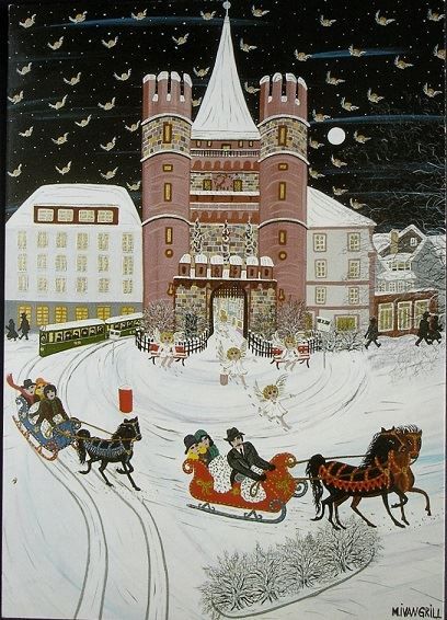 Cartoline postali: BASEL Spalentor signiert M. Ivan Grill – Usato da Jona venduto da philajona