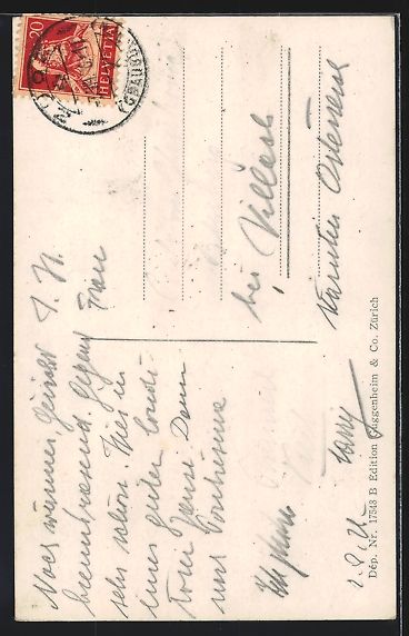 Cartes postales: AK Zuoz, Turm, 1926 – D'occasion à Berlin par bartko-reher 1