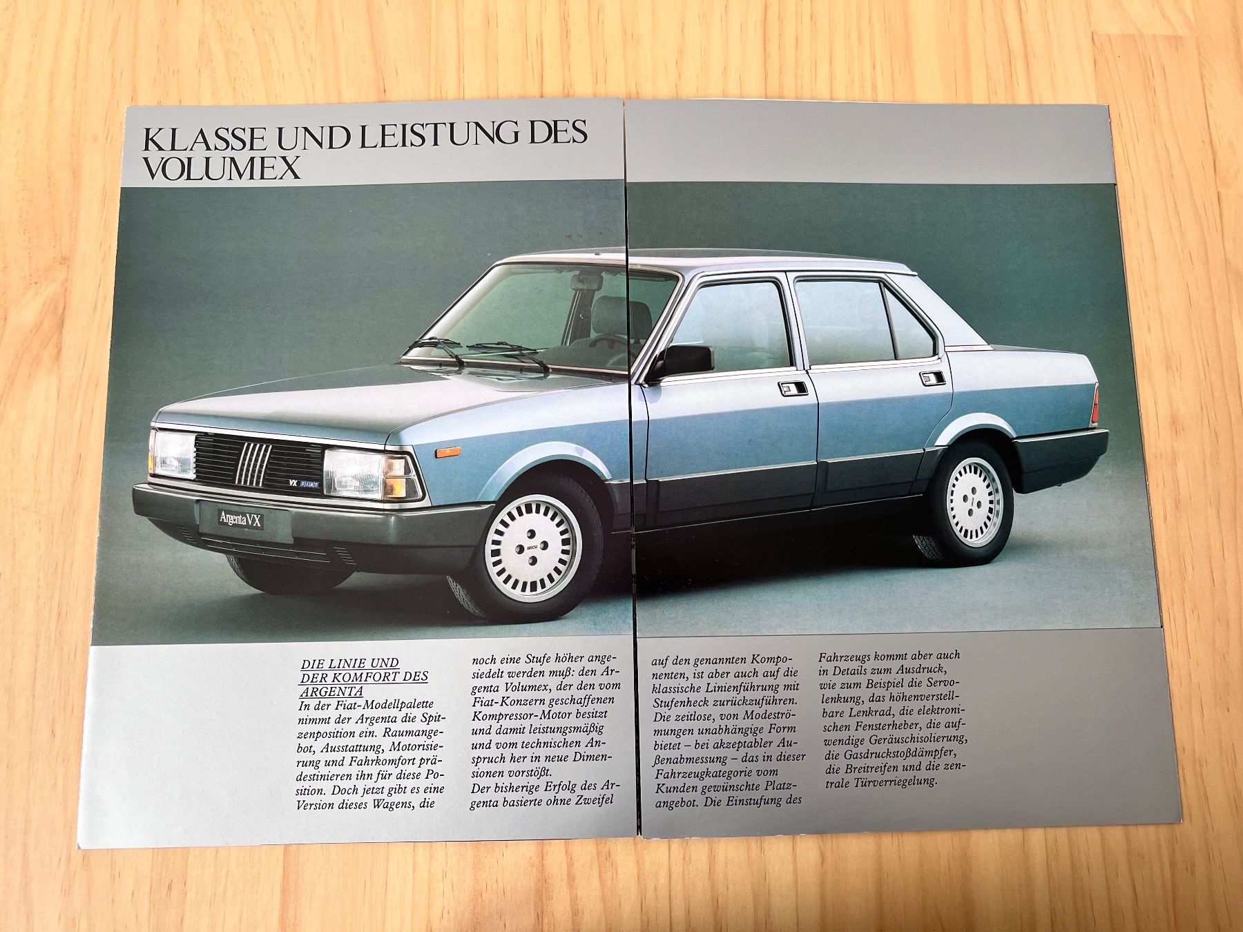 Fiat Documenti: FIAT ARGENTA VX Verkaufsprospekt – Usato da Münchenbuchsee venduto da Volver64 1
