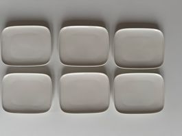 MARIMEKKO -  Oiva Teller 15x12 cm weiss 6 Stück