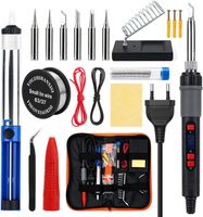 Lötkolben Set LCD 180–500 °C 21-teilig Zubehör Neu