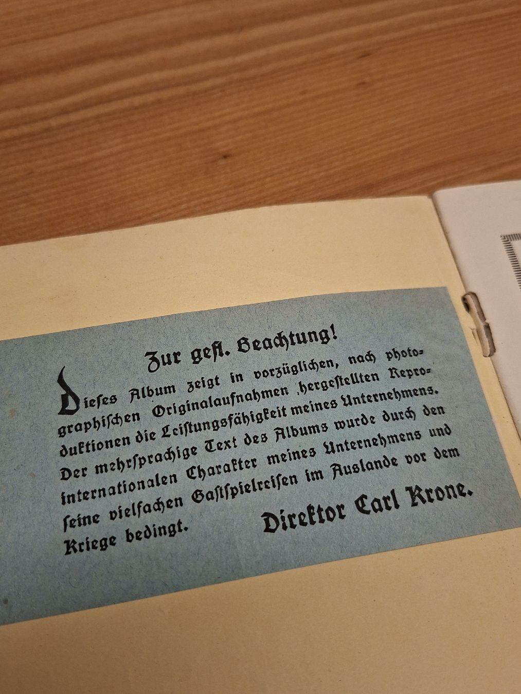 Documenti: Prospekt Cirkus Krone früher Charles 1901 – Usato da Ganterschwil venduto da HeidiuPeter 1