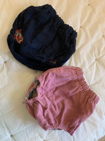 Lot de 2 couvre-couches réversibles, un côté en Liberty