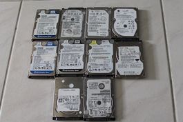 10 x Sata Festplatte 320 GB (2'5)