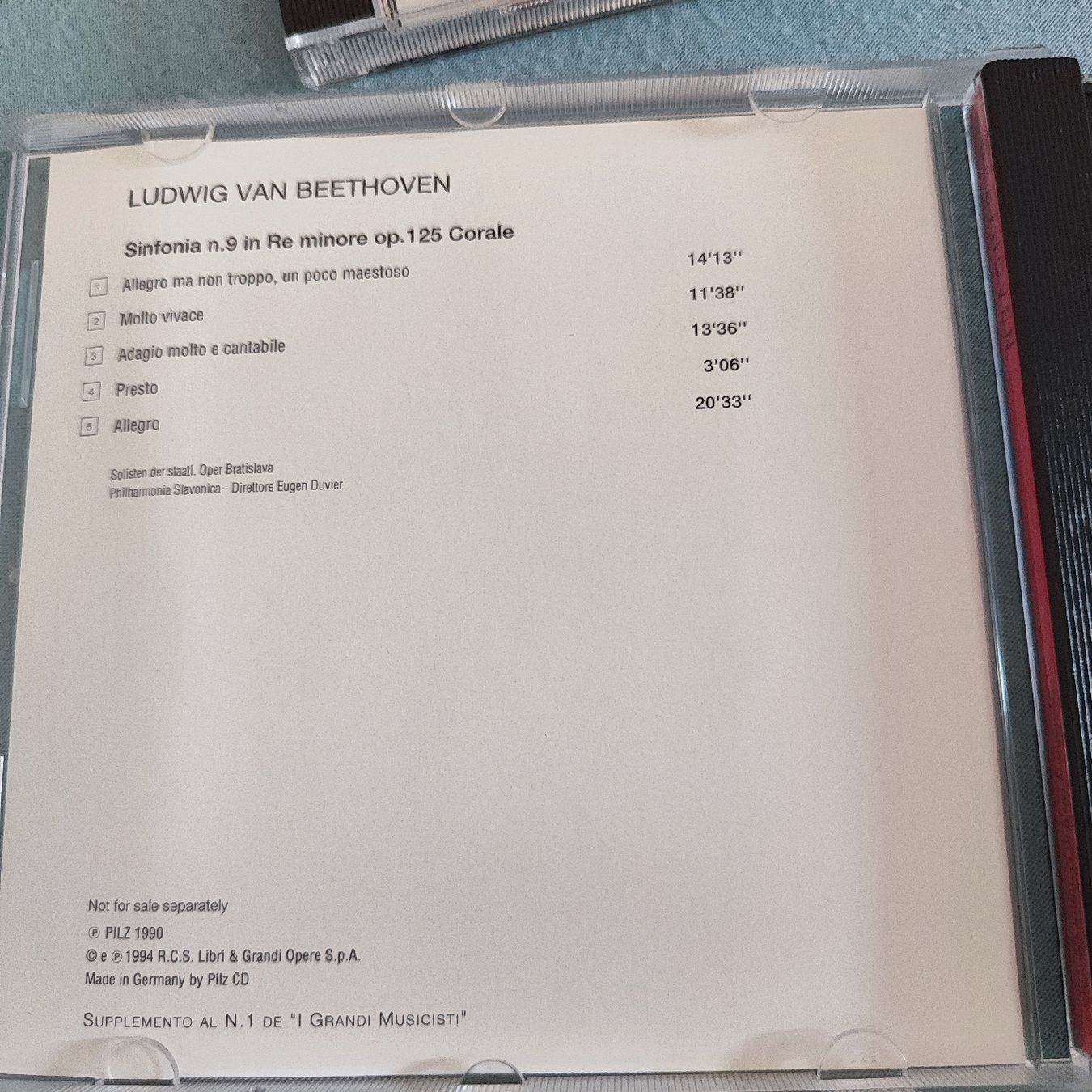 CDs: Beethoven - Symphonie Nr. 9 – Gebraucht aus Lamone von ken_8y7h 1