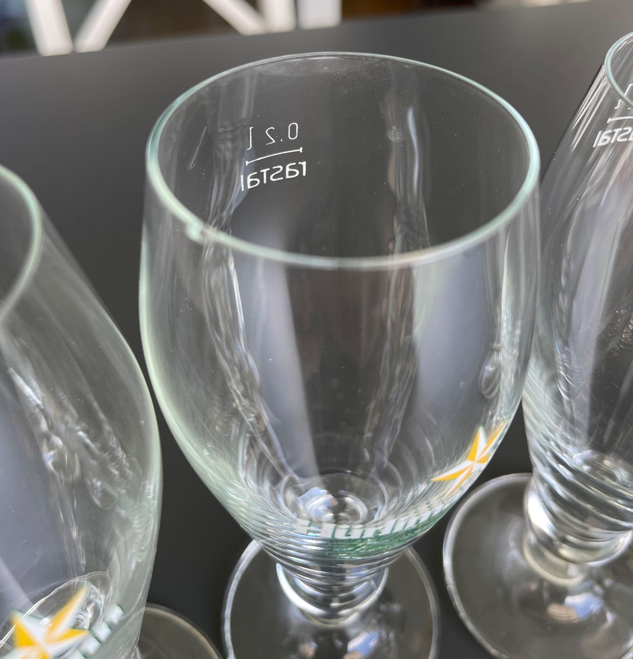 Bicchieri: 7 Hürlimann Biergläser 0,2l – Usato da Ennetbürgen venduto da sto_2rrg 1