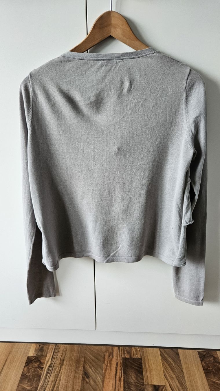 Esprit Bolero: Esprit Strickjacke, grau, Rüschen, Gr. S – Usato da Schmitten / FR venduto da Gumispvc 2