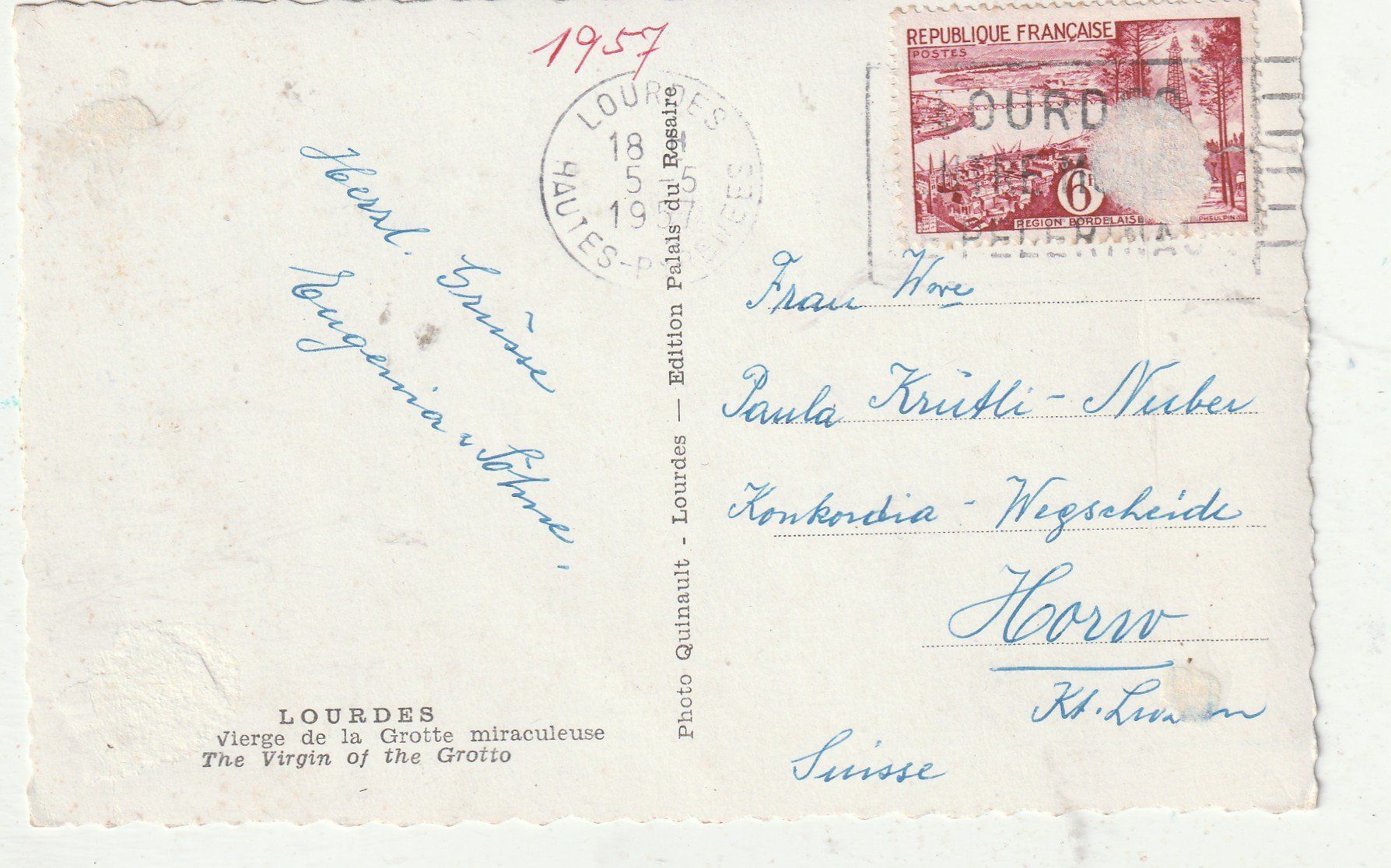 Cartoline postali: Lourdes – Usato da Lumbrein venduto da made02 1