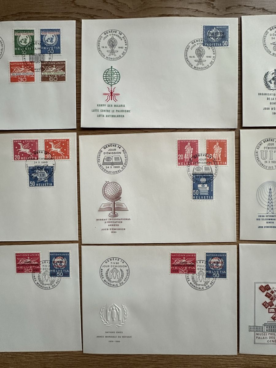 Tutti i francobolli: Schweiz - 16x FDC Ämter. 1960-1963 – Usato da Schmitten / FR venduto da Samsara169 4