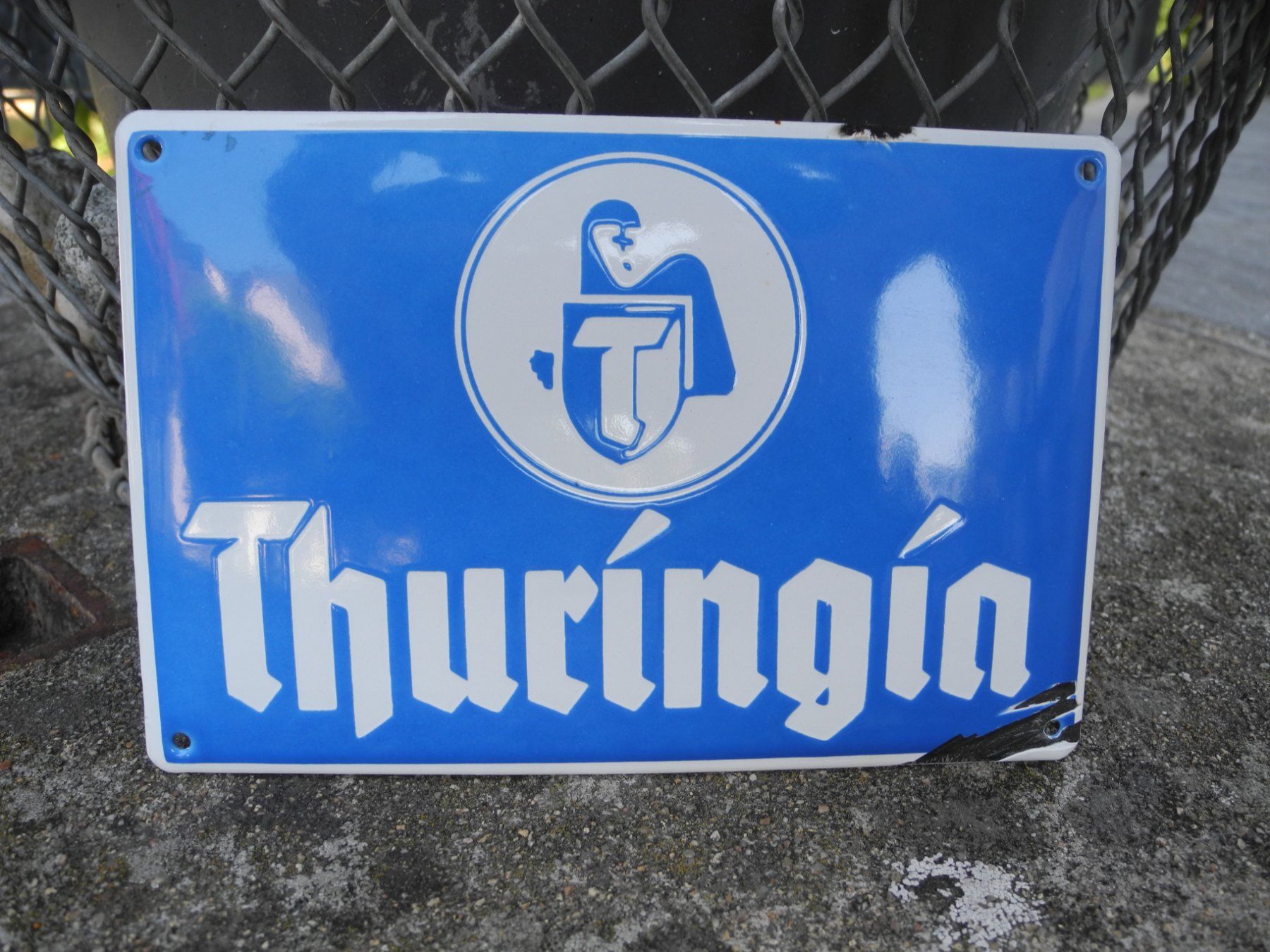 Insegne: ALTES ORIGINAL VERSICHERUNGSSCHILD   EMAIL – Usato da Reinach AG venduto da Huckleberrysix 1