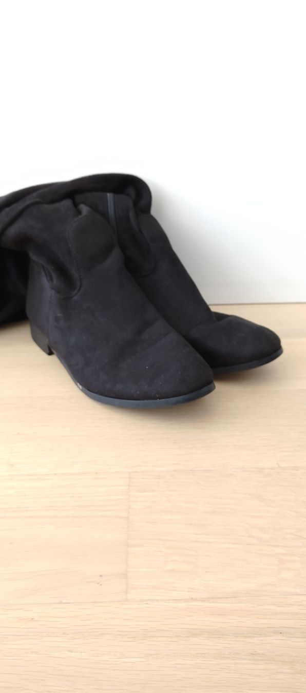 Scarpe da donna: Schwarze stoff Stiefel | Grösse 38 – Usato da Schwerzenbach venduto da VityaCrafts 2