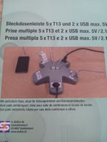 Steckdoseverteiler 5x T13 und 2x USB