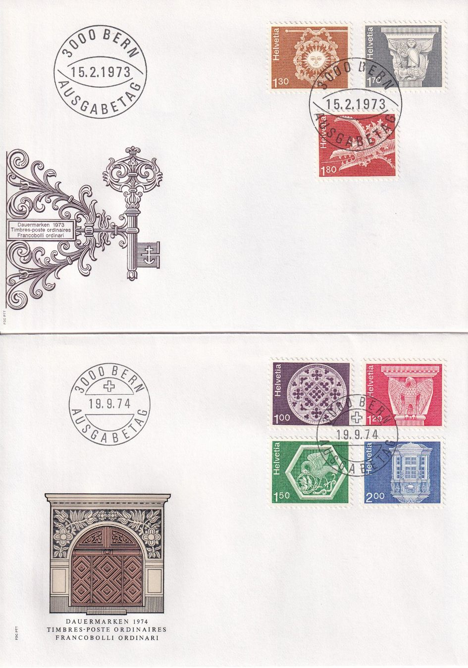 Tutti i francobolli: Lot 8 Briefe FDC 1973 - 1974 – Usato da Rossa venduto da becky05 1
