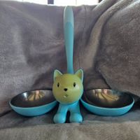 Gamelle pour chat Alessi - blue turquoise