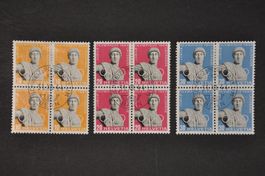 259-261 Viererblock gestempelt
