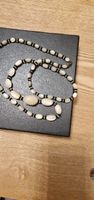 Elegante OPULENT Kette, schwarz-weiss, Vintage Look