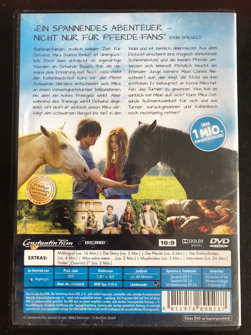 Tutti i DVDs: Ostwind 2, DVD, Kinderfilm, Pferde, Abenteuer – Usato da Hinwil venduto da anj_w882 1