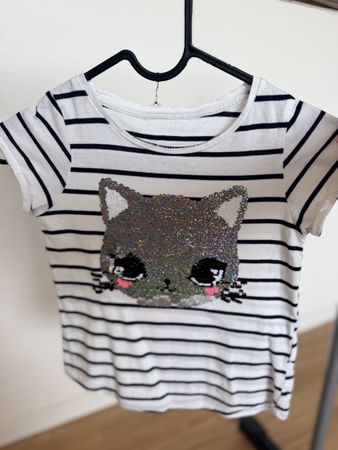T-shirt rayé H&M fille taille 116