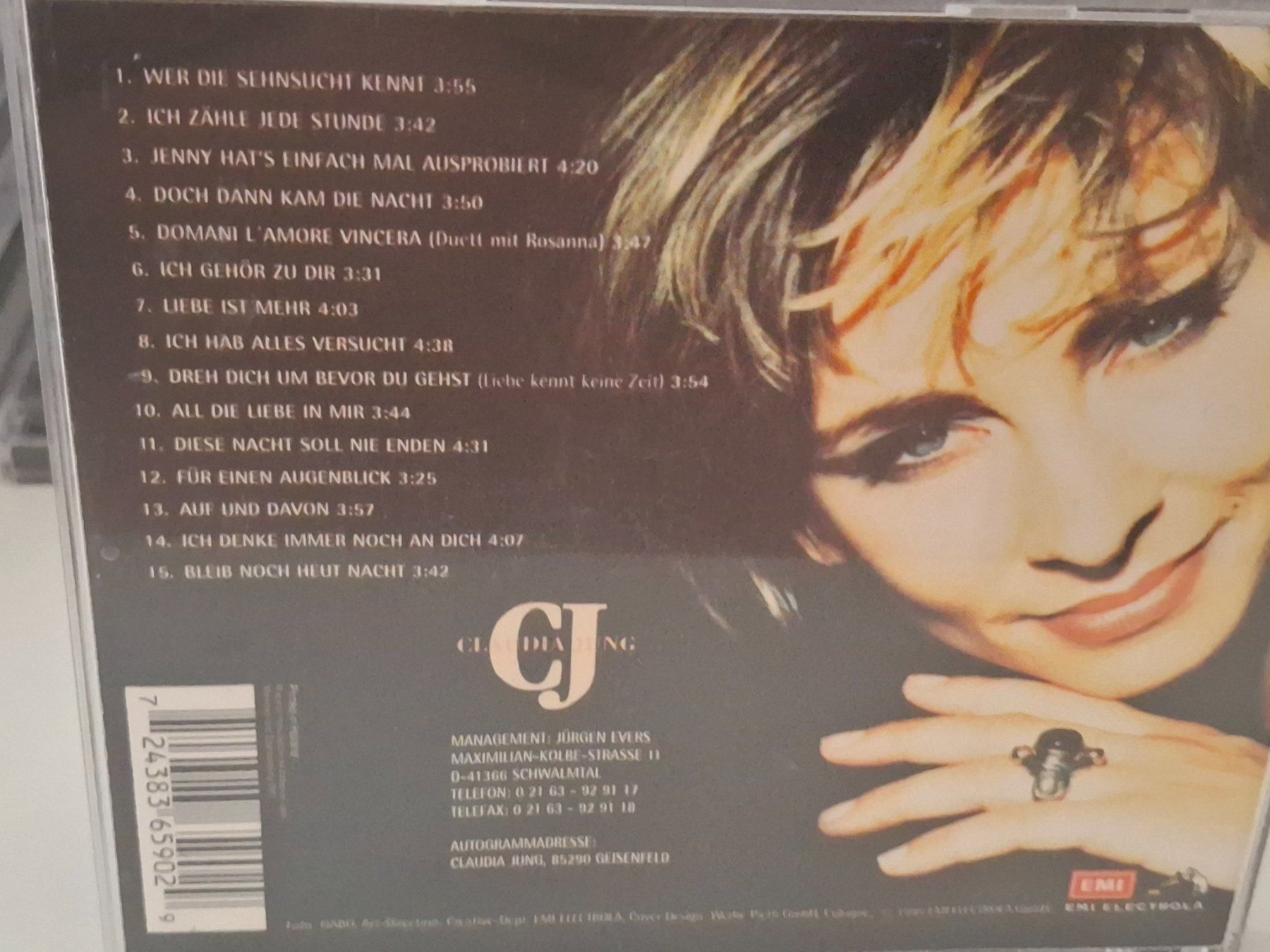 CDs: CD Claudia Jung - Sehnsucht – Gebraucht aus Aarberg von Jackup1 1