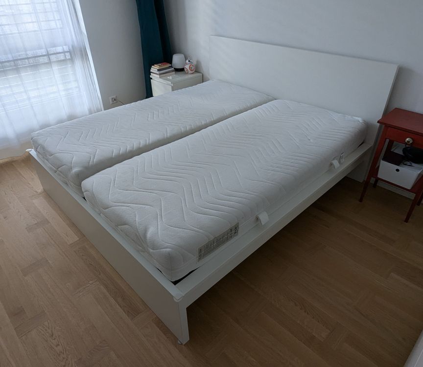 Stilvolle Bett Malm 180x200 Ebenbild