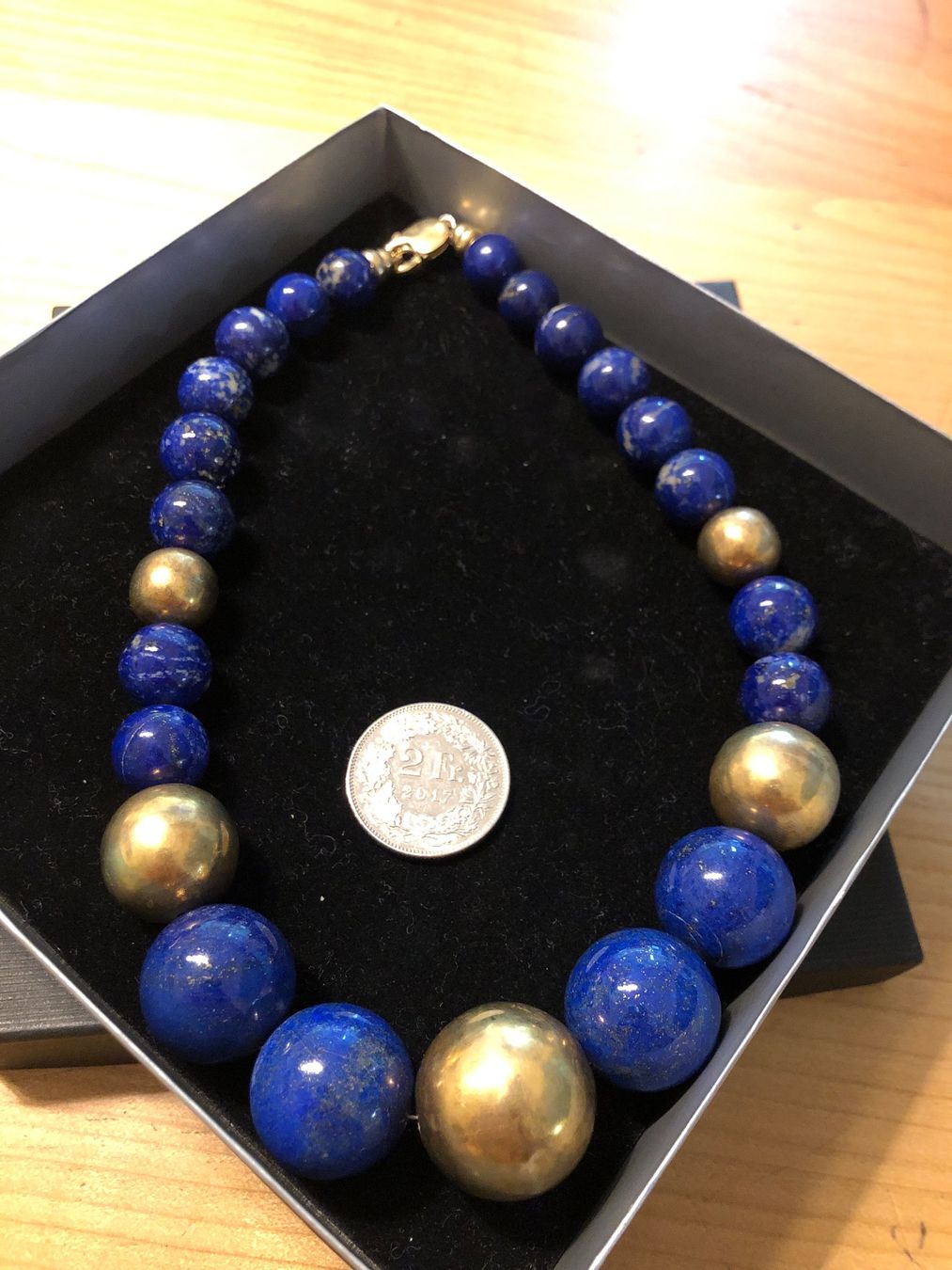 Catenine: Lapis Lazuli Halskette Massiv – Usato da Adliswil venduto da Tito088 3