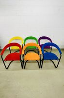 Canasta Stühle von Arrben, Italien, 1970er-1980er, 6er Set