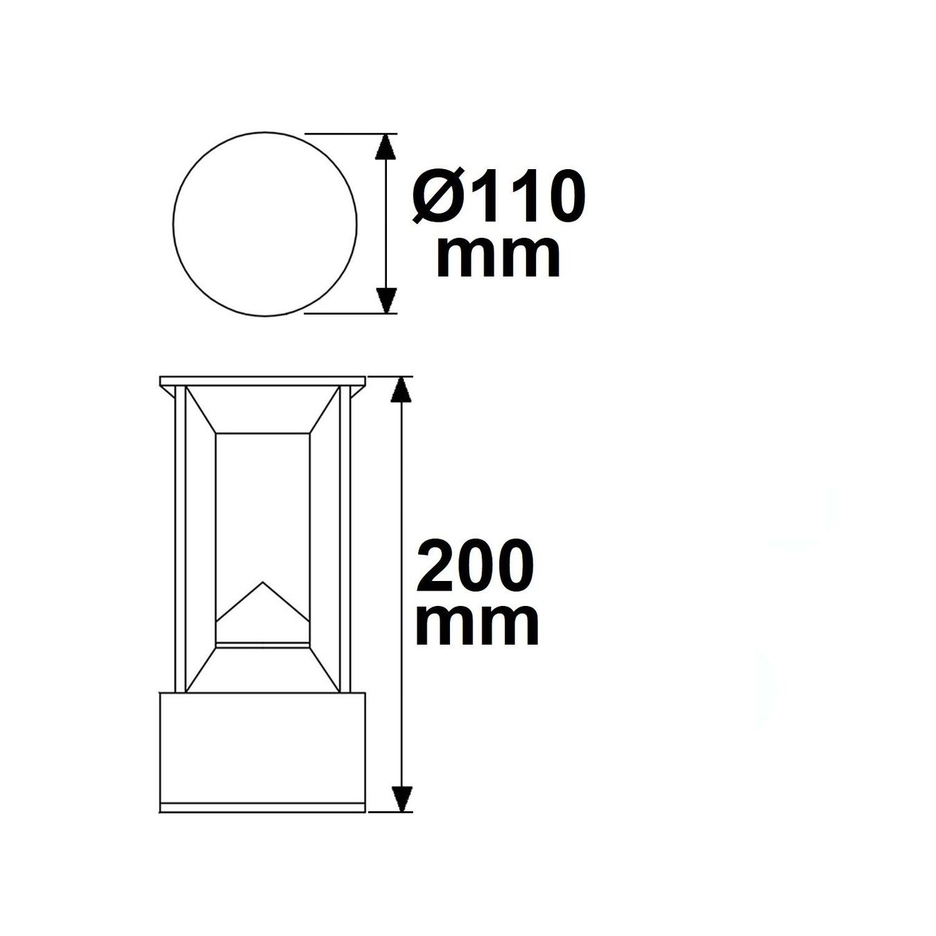 Lampade: LED Aussen Stehleuchte Poller 20 cm Höhe – Nuovo (secondo la descrizione) da Kreuzlingen venduto da Smart-Light 2