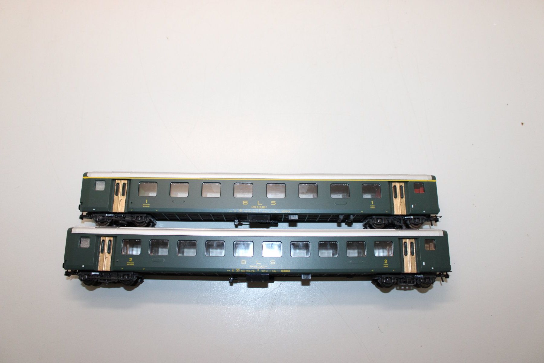 Roco 4239+38 Leichtstahlwagen BLS Schweiz DC 1:100 H0 in OVP (Gebraucht ...