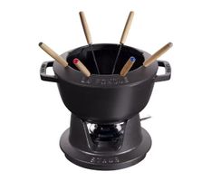 STAUB Fondue Set 20cm schwarz (26071702Z)