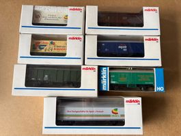 6x Marklin Guterwagen