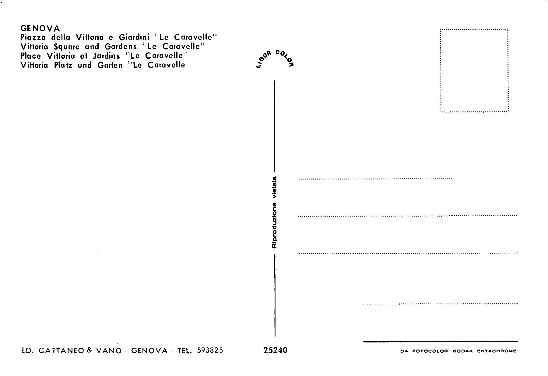 Cartoline postali: 3x Genua, Genova – Usato da Ottikon b.Kemptth. venduto da Neptun1974 3