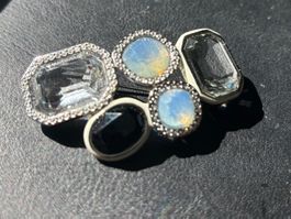 Swarovski Brosche offene Kristalle