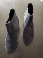 Schwarze Wildleder Stiefeletten, Grösse 37