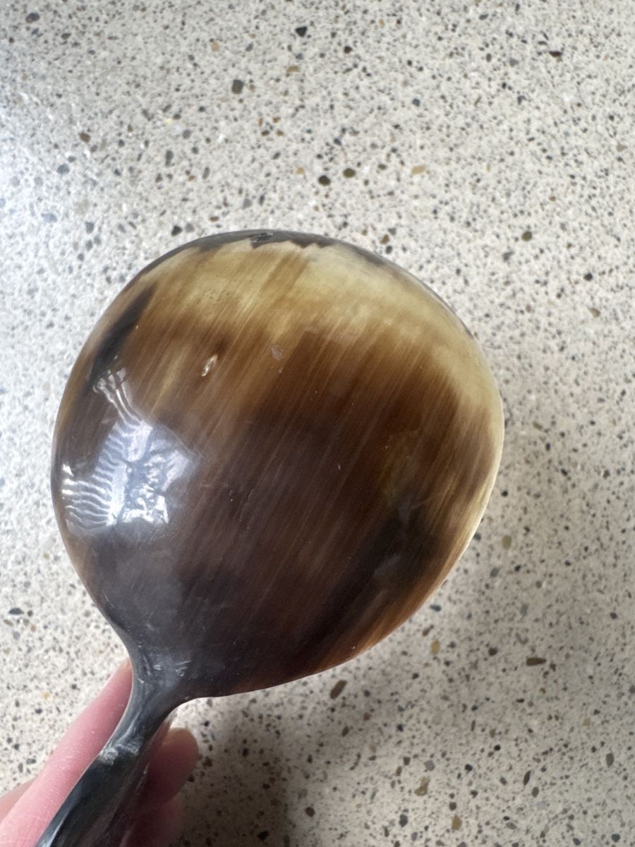 Cucchiai: Vintage Asien Servierlöffel Drachen Horn – Nuovo (secondo la descrizione) da Brütten venduto da Rod816 4