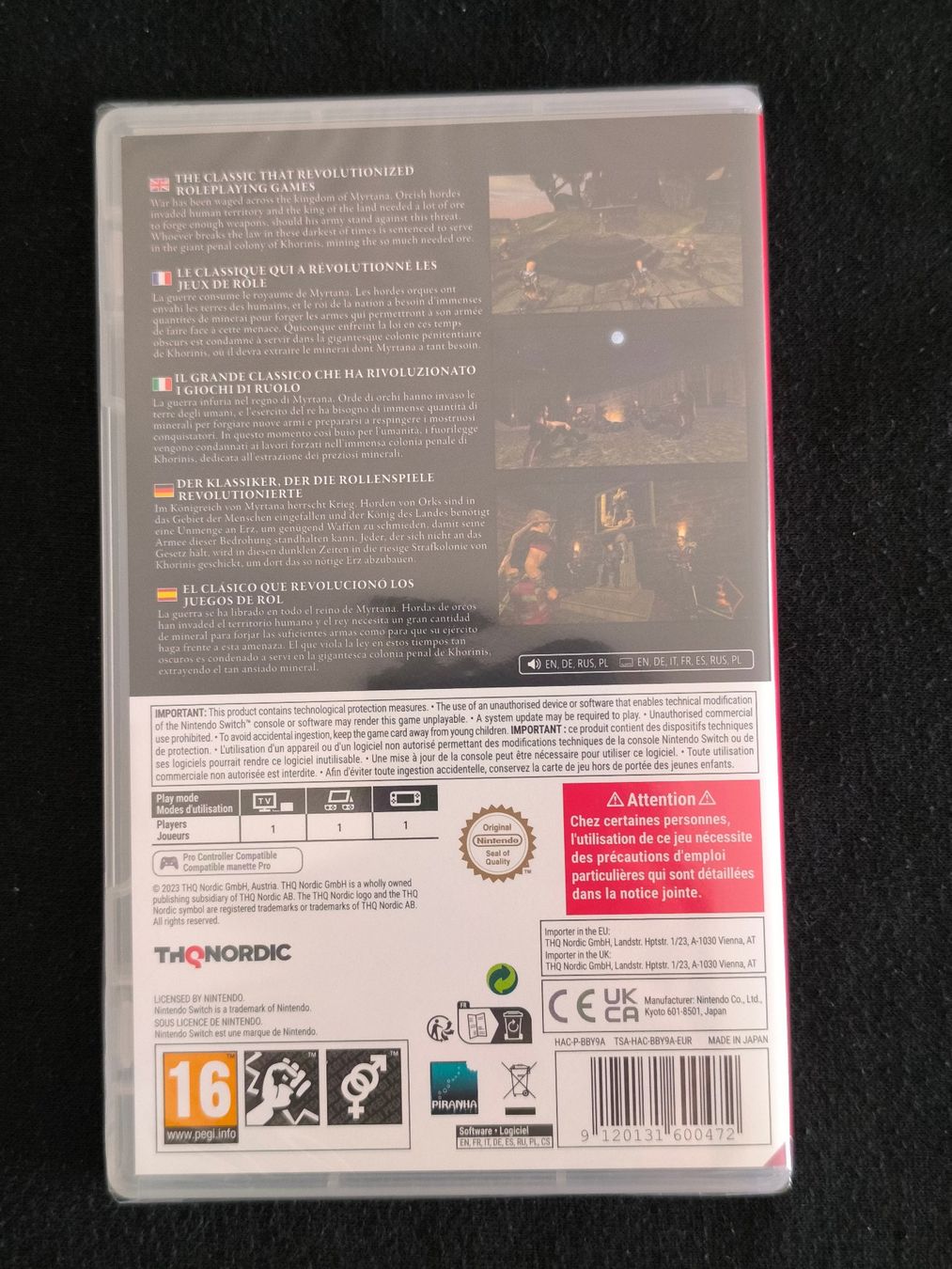 Jeux: Gothic Classic Sealed Nintendo Switch – Neuf avec emballage d'origine à Schüpfen par RetroSteelix 1