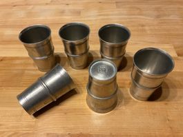 6 Zinn Becher von Sigg
