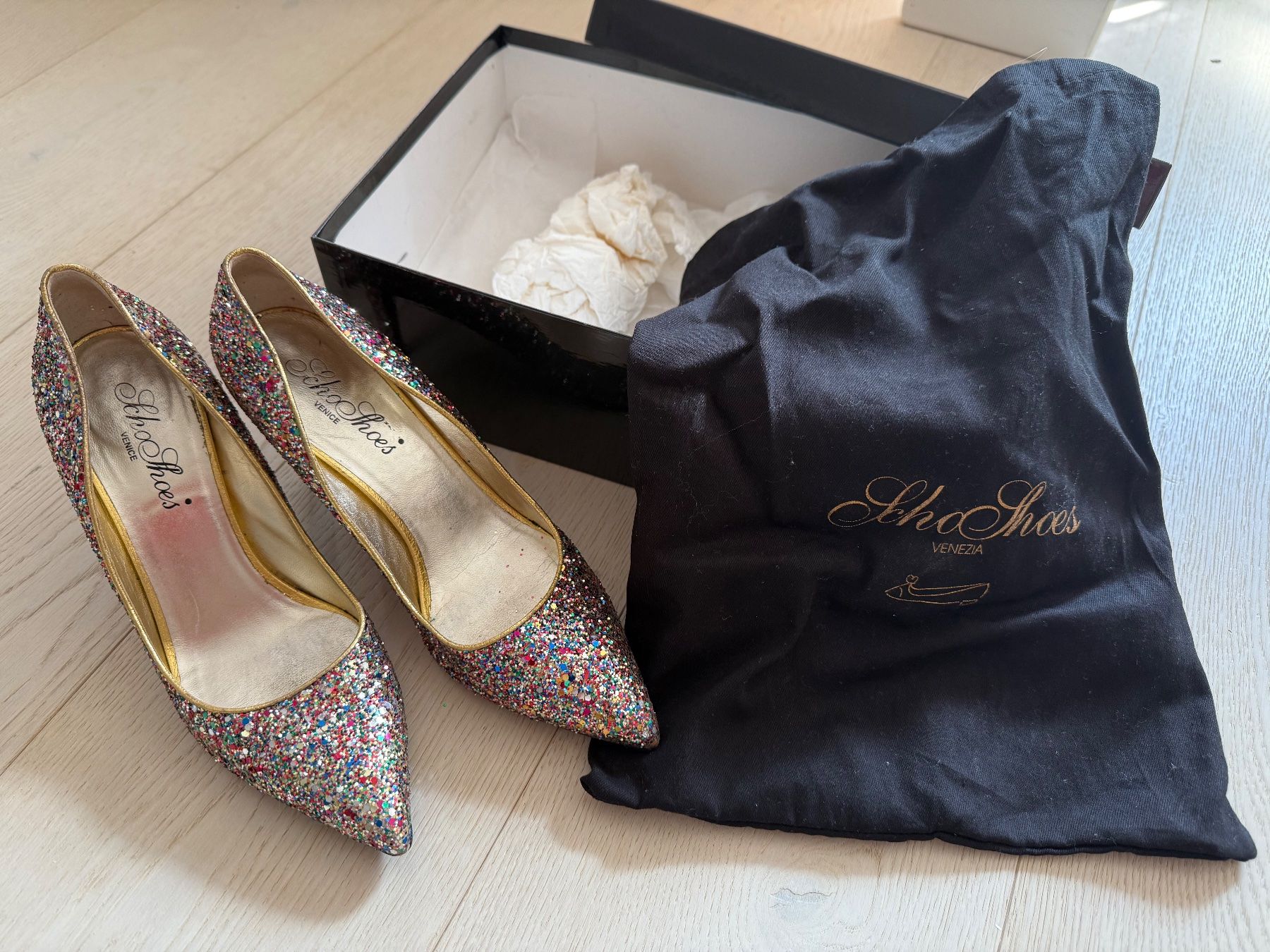 Scarpe da donna: SchoShoes Glitter High heels Gr 37.5 – Usato da Unterägeri venduto da Lerchemeerenge 2