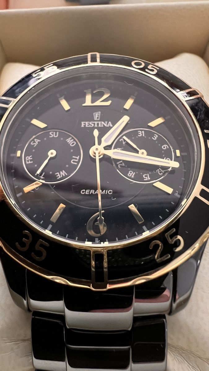 Festina Orologi: Festina Ceramic Lady Day-Date – Usato da Rebstein venduto da gimmma 2